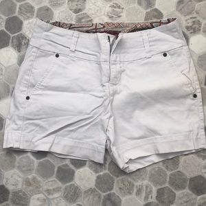 Women’s white shorts